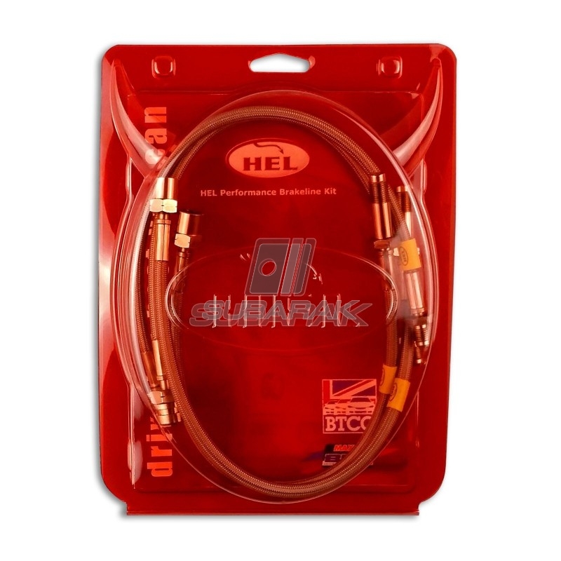 HEL nerūdijančio plieno stabdžių lynų rinkinys Subaru Forester SG 2002-2008 DISCS gale