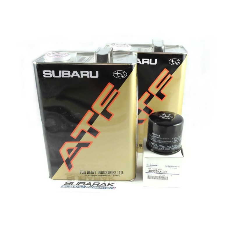 Original Subaru automatisk växellådsolja och filtersats K0410Y0700 + 38325AA032