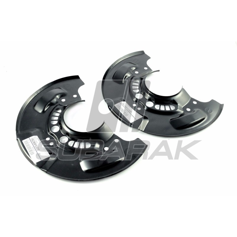 Echte Subaru Front Brake Disc Covers (Splash Shields) Set past Impreza / Forester / Legacy 26290FE050