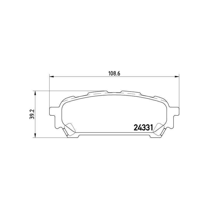 Plaquettes de frein REMSA arrière pour Subaru Impreza / Forester
