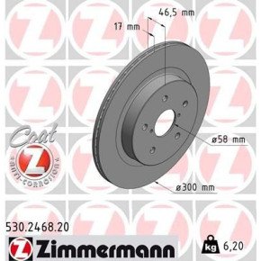 Δίσκοι φρένων Zimmermann ΠΙΣΩ για Subaru Levorg / Legacy / Outback / 26700AL010