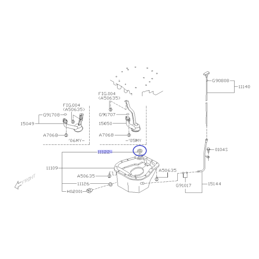 Ölwannendichtung für Subaru mit EJ-Motoren / 11122AA340