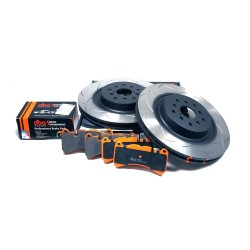 Предни спирачки DBA T3 дискове и накладки Xtreme Performance за WRX STI 6pot 340mm