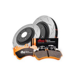FRONT Brakes DBA T3 Discs and Xtreme Performance Pads for Subaru Forester/Impreza/Legacy