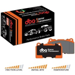 DBA Xtreme Performance-bromsbelägg fram passar Subaru Impreza / Forester / Legacy / BRZ