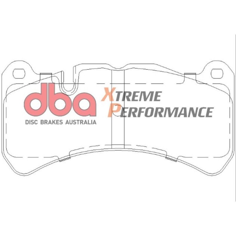 Brzdové destičky DBA Street Performance FRONT fit Subaru WRX STI 6pot Lime Callipers