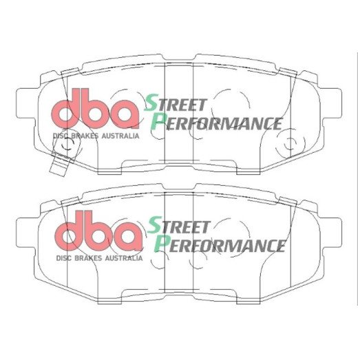 DBA Street Performance piduriklotsid REAR sobivad Subaru Forester / Tribeca / BRZ jaoks.