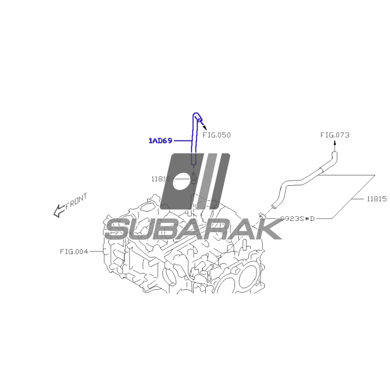 Subaru Furtun PCV pentru Legacy / Outback / Forester / XV / Crosstrek / 99071AD690