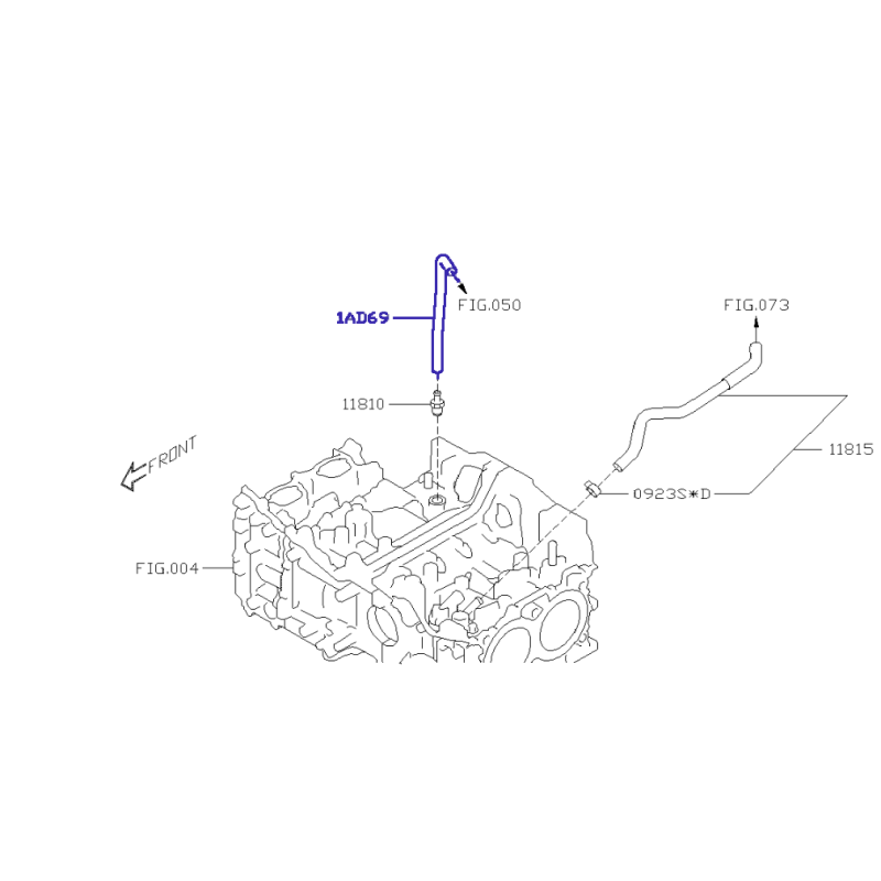 Subaru Przewód PCV do Legacy / Outback / Forester / XV / Crosstrek / 99071AD690