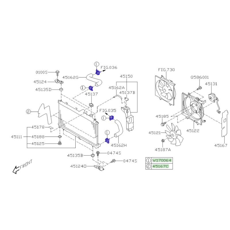 Subaru Abrazadera para manguera de agua D38.5 / 909170064