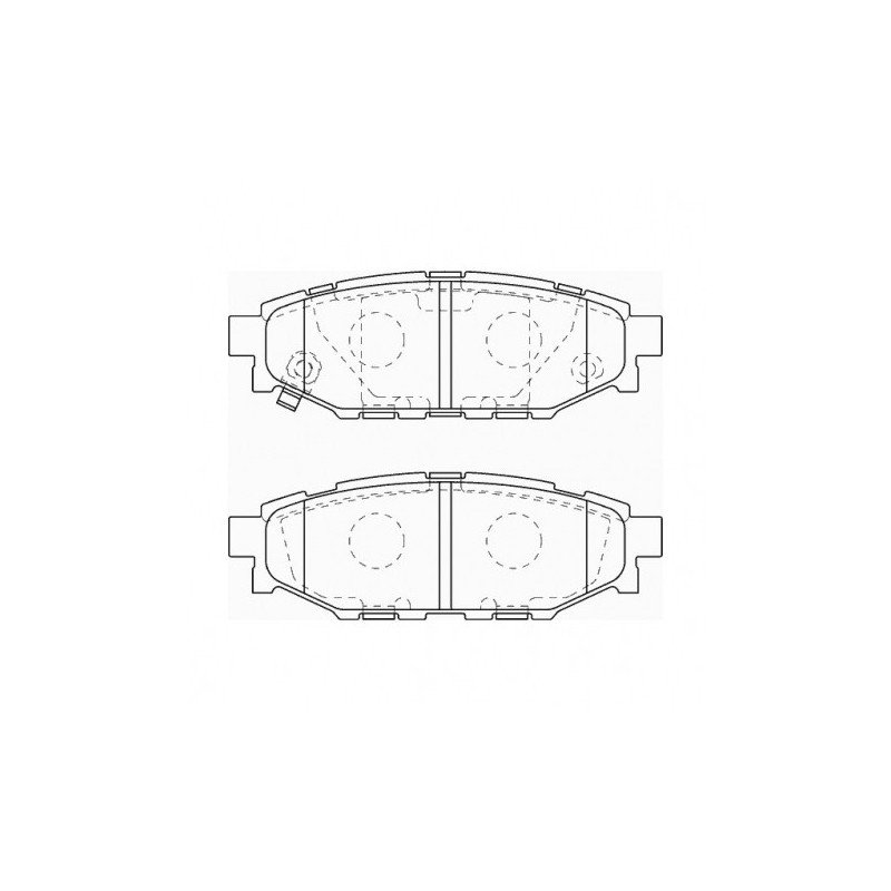 REMSA pastiglie dei freni posteriori in forma Subaru Impreza / Forester / Legacy