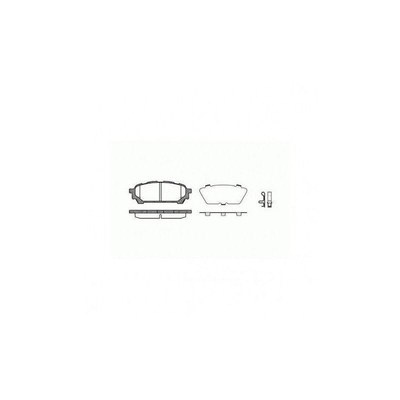 REMSA Bremsbeläge hinten passend für Subaru Impreza / Forester