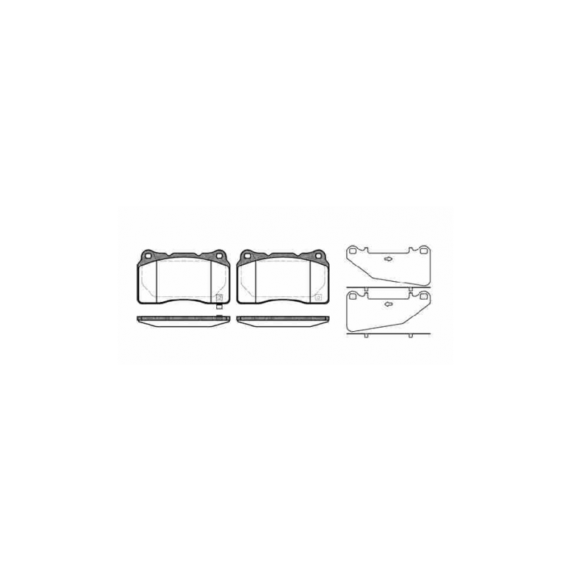 REMSA Brzdové destičky přední vhodné pro Subaru Impreza STI