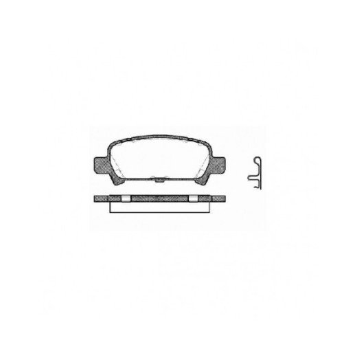REMSA Brzdové doštičky zadné vhodné pre Subaru Impreza / Forester / Legacy