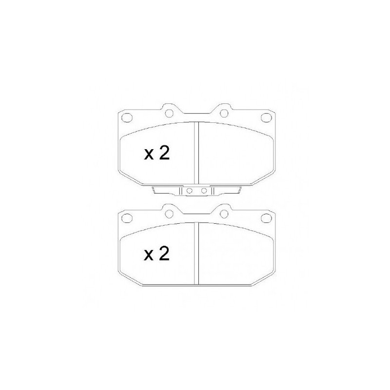 GALFER Zavorne ploščice spredaj za Subaru Impreza GT / WRX