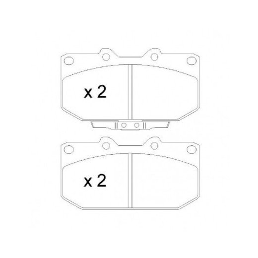 GALFER Zavorne ploščice spredaj za Subaru Impreza GT / WRX