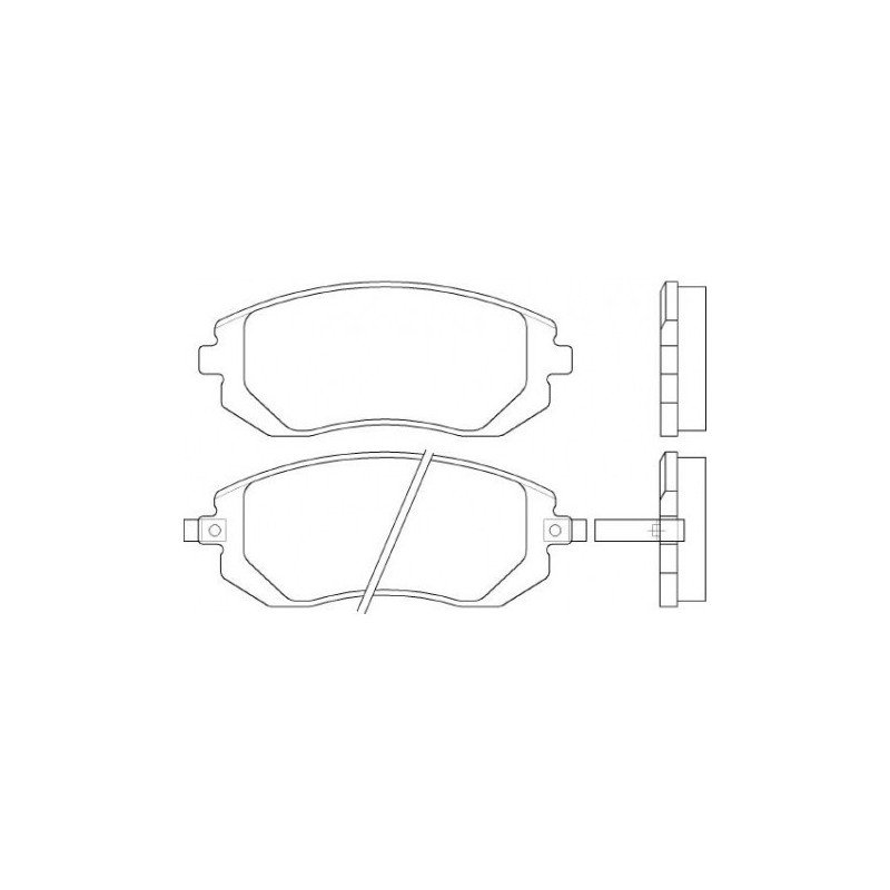 GALFER Pastillas de freno delanteras para Subaru Impreza / Forester / Legacy / BRZ