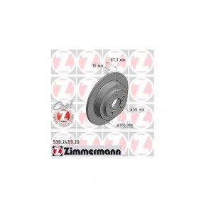 Frenos de disco Zimmermann 266mm TRASERO para Subaru Impreza / Forester / Legacy / Outback