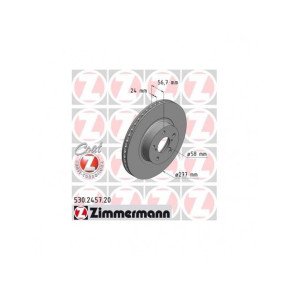 Discos de freno Zimmermann 277mm FRENTE para Subaru Impreza / Forester / Legacy / Outback