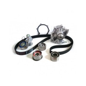Timing belt kit with water pump for Subaru. Bottom thermo connection
